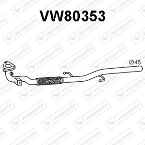 Tuyau d’échappement 6Q0253091F-6Q0253091G-