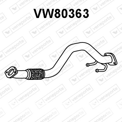 Tuyau d’échappement 1K0253058HF-1K0253059QS-1K0254305K-1K0254306K-1K0254307J