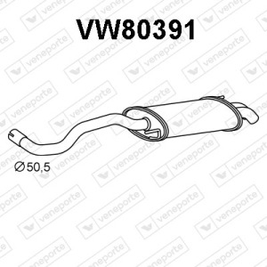 Silencieux arrière|VENEPORTE 6N0253609AD-6N0253609F-JZW253609AF-