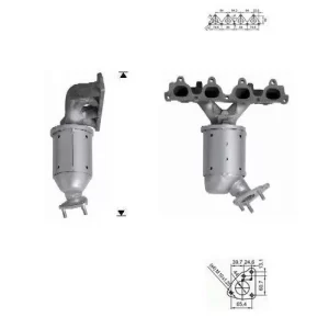 CATALYSEUR HONDA CIVIC 1.5i 16V